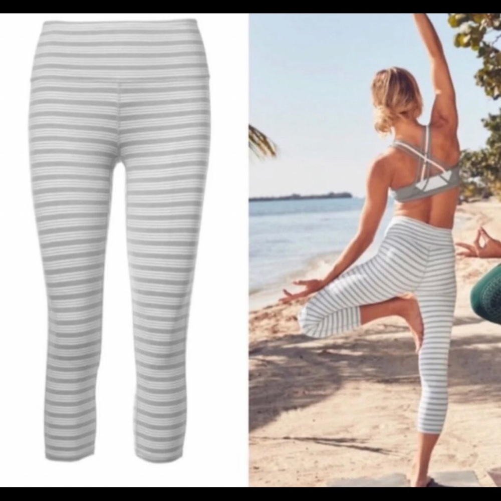 Athleta striped capris